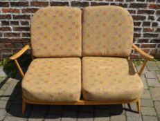 Ercol light elm 2 seater sofa