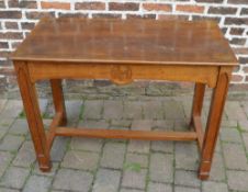 Carved oak gothic side table