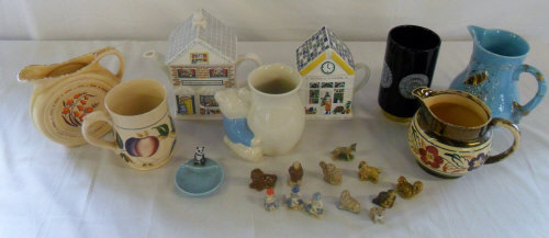 Various Wade ceramics inc teapots and wh