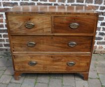 Georgian mahogany chest of drawers (dist