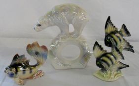 3 JEMA Holland figures of fish & Polar B