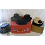 Various ladies hats and hat boxes inc He