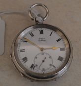 Silver 'Kay's Challenge' pocket watch, s