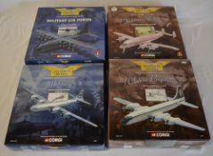 4 boxed Corgi die cast 1:144 scale model