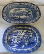 2 Early 19th century blue and white meat