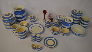 Various Cornish ware including pasta, su