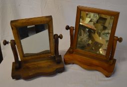 2 small Victorian toilet mirrors