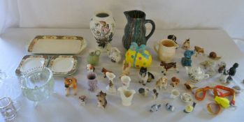 Assorted ceramics and glassware inc Port