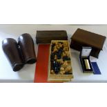 Various items inc chess set and Maruman