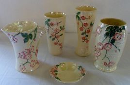 5 pieces of lustre Maling ware