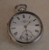 Silver 'Kay, Worcester 342' pocket watch