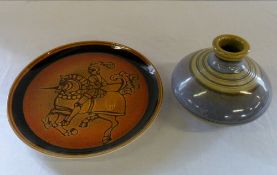 Poole Aegean platter with knight design