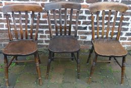 3 kitchen chairs