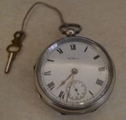 Silver Waltham pocket watch, Birmingham