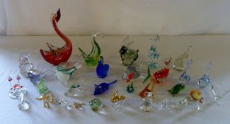Various glassware inc Caithness, Swarovs