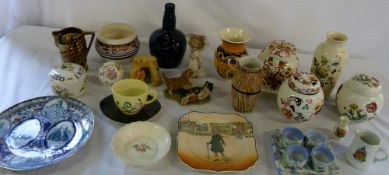 Assorted ceramics inc Masons, Royal Doul