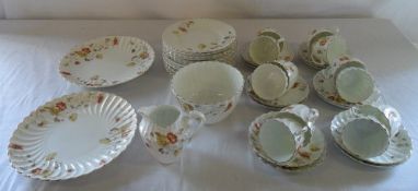 Early 20th century part tea service appr