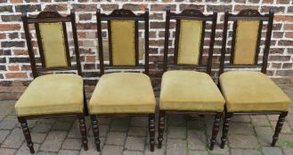 4 Edwardian / Victorian dining chairs