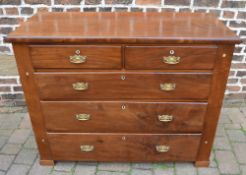 Large mahogany chest of drawers