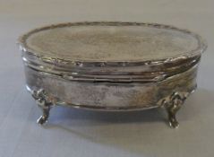 Small silver trinket box (AF hallmarks i