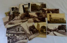 Assorted topographical postcards inc Lou