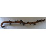 Crooked burr walking stick