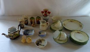 Noritake ceramics & other oriental vases
