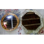 Convex fish eye mirror & one other