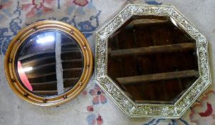 Convex fish eye mirror & one other