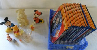 Various Disney items inc World of Knowle