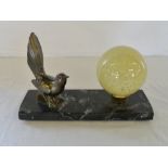 French Art Deco Wren lamp L 28 cm