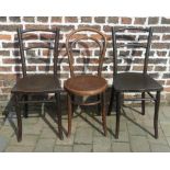 3 Bentwood chairs