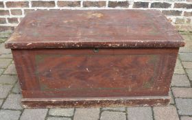 Victorian scrumbled pine blanket box