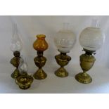 Assorted paraffin lamps