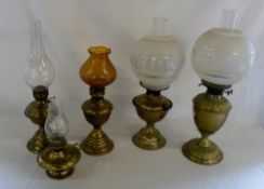 Assorted paraffin lamps