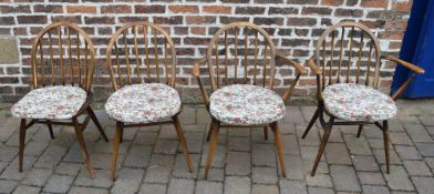 4 Ercol chairs inc. 2 carvers