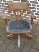 Early 20th century swivel chair