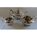 Silver near tea set London 1829 & 1830 M