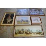 Framed prints including Colin Carr, Pear