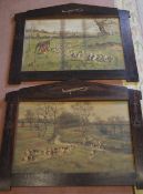 2 G D Rowlandson prints of hunt scenes i