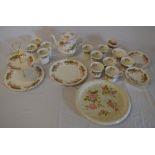 'Queens' bone china part tea service