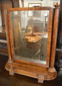 Large early Victorian toilet mirror with