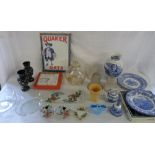 Various ceramics and glassware inc Spode