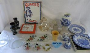 Various ceramics and glassware inc Spode