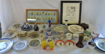 Various ceramics and glassware etc inc C