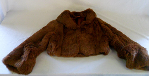 Red Fox fur coat length approx 40"