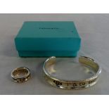 Tiffany & Co silver bracelet & ring tota