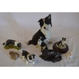 Various dog figures including Border Fin