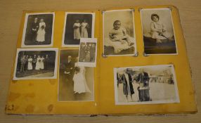 Old album of postcards & photographs