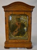 Gustav Becker oak chiming mantle clock